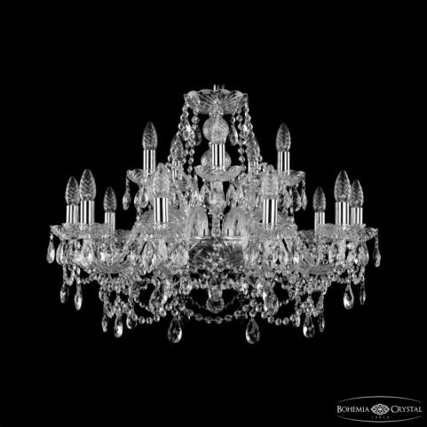 Люстра Bohemia Ivele Crystal  1411/10+5/240 Ni