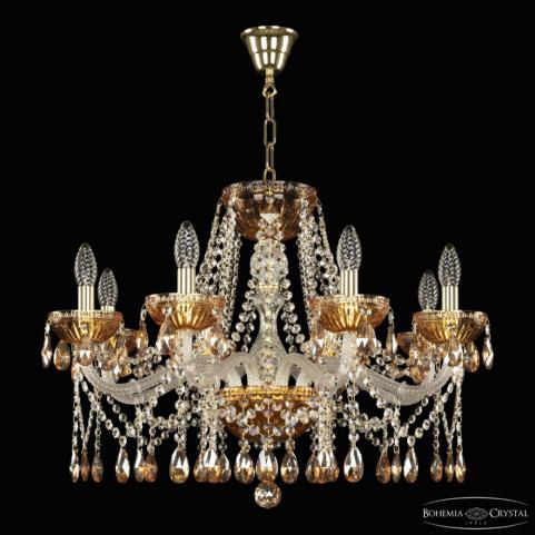 Люстра Bohemia Ivele Crystal 5413/8/240 G Amber/M-1G K721