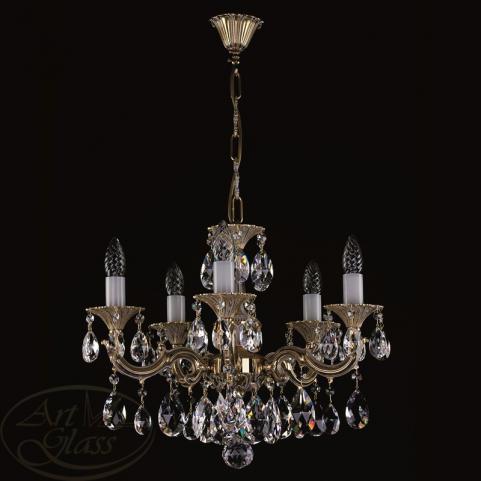 Люстра Art Glass JARMILA V. BRASS ANTIQUE CE - 8008