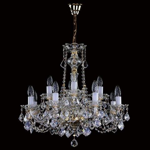 Люстра Art Glass COURTNEY XII. VA-PE LIGHT PATINA CE