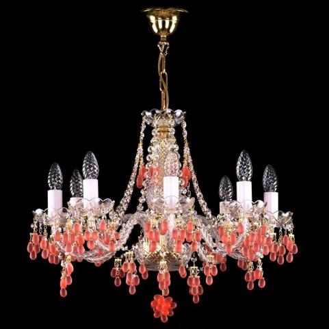 Люстра Art Glass GIZELA IX. VINO ROZALIN ST