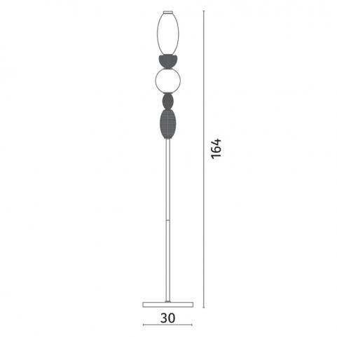 Торшер Divinare Ambra 5016/17 PN-20