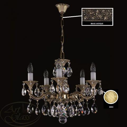 Люстра Art Glass JARMILA V. BRASS ANTIQUE CE - 8003