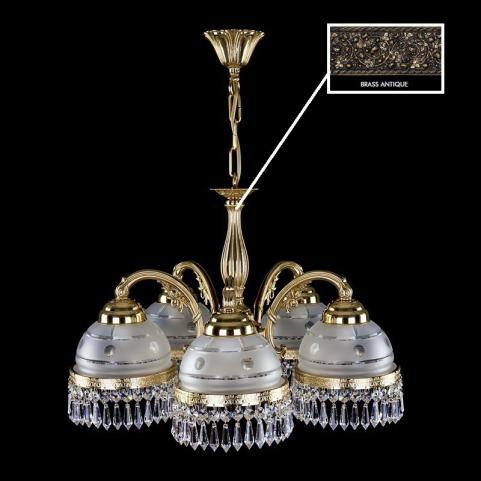Люстра Art Glass ENARETE V. BRASS ANTIQUE CE