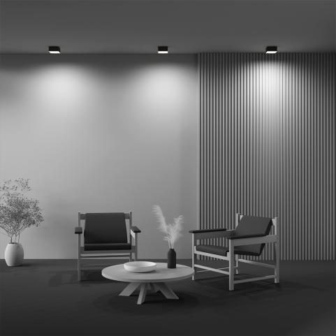 Потолочный светильник Maytoni Technical Ceiling 4000K Zon C032CL-12W4K-SQ-B