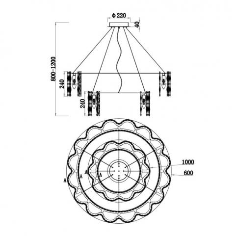 Подвесной светильник Stilfort Admire 2174/09/26P