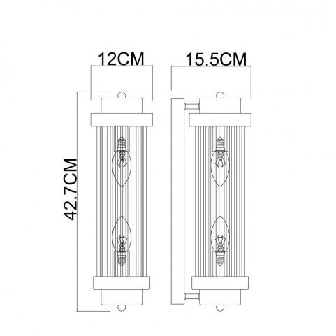 Бра Arte Lamp Hanna A1070AP-2BK