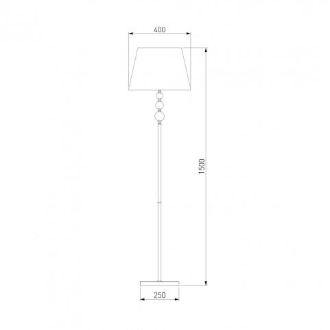 Торшер Eurosvet Sortino 01072/1 хром