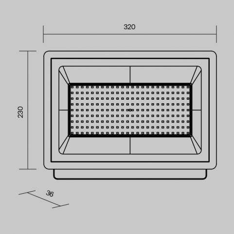 Прожектор Maytoni Flood FL001-L150B4K