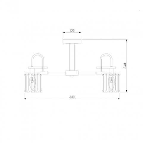 Люстра Eurosvet Tenia 70090/5 графит