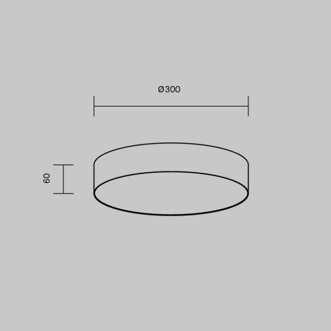 Потолочный светильник Maytoni Technical Ceiling 4000K Zon C032CL-36W4K-RD-MG