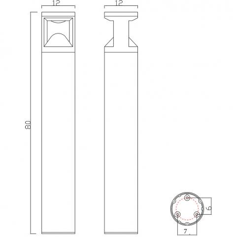 Уличный фонарь Arte Lamp Istanbul  A6471PA-1BK