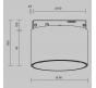 Трековый светильник Maytoni Technical Levity 4000К Alfa S TR188-1-5W4K-M-B