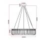 Светильник подвесной Arte Lamp Mayotte A1071SP-10CC